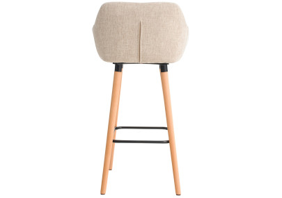 Tabouret de bar Grant, tissu crème