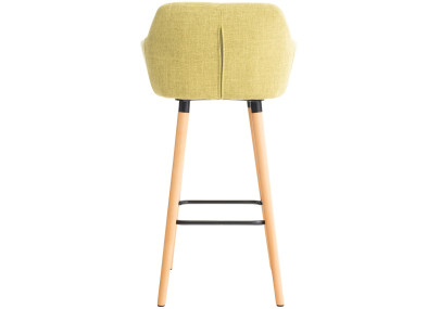 Tabouret de bar Grant, tissu vert clair
