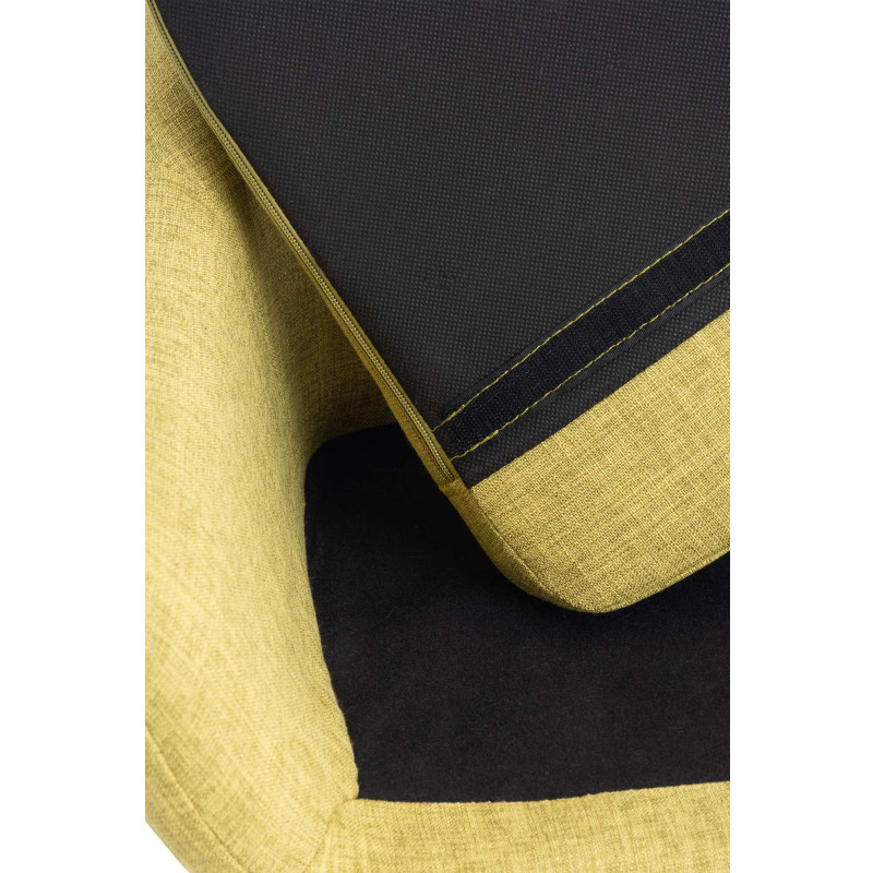 Tabouret de bar en tissu Grant vert clair