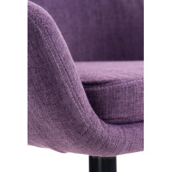 Tabouret de bar en tissu Grant violet