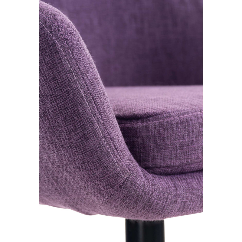 Tabouret de bar en tissu Grant violet