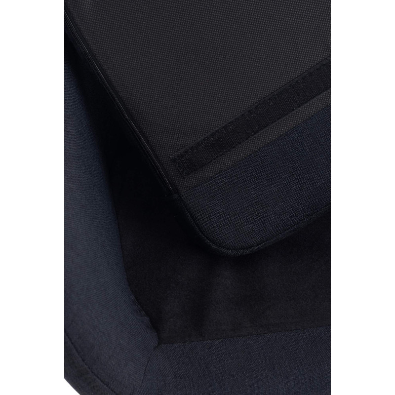 Tabouret de bar en tissu Grant noir