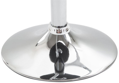 Tabouret de bar Lazio similicuir chrome noir