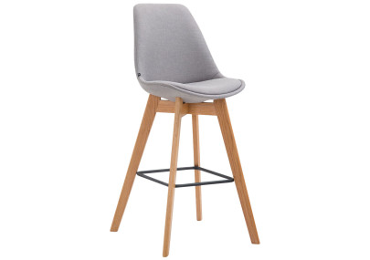 Tabouret de bar Metz tissu Natura gris