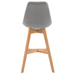 Tabouret de bar Cannes, tissu Natura gris
