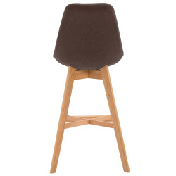 Sgabello Cannes in tessuto marrone,natura