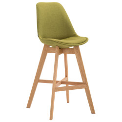 Tabouret de bar Cannes, tissu Natura vert