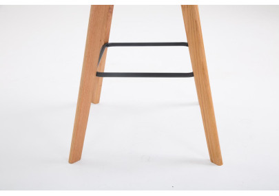 Sgabello Metz in similpelle crema,natura