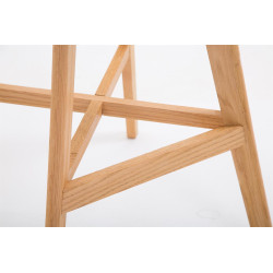 Tabouret de bar Cannes plastique Natura noir