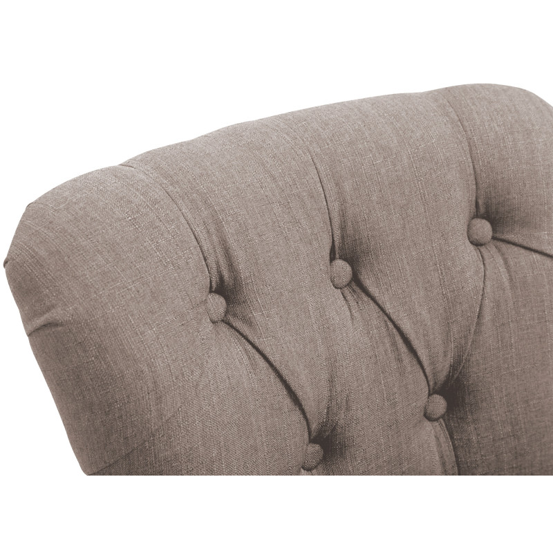 Taburete Lakewood Tapizado en Tela Gris topo