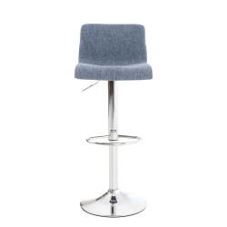 Tabouret de bar Hoover, tissu C bleu