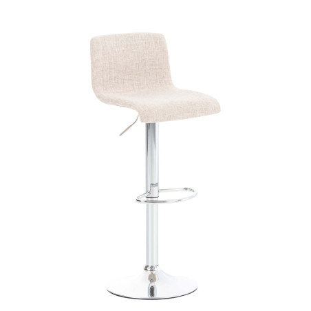 Tabouret de bar Hoover, tissu C crème