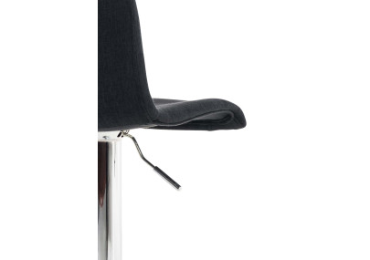 Tabouret de bar Hoover, tissu C, noir