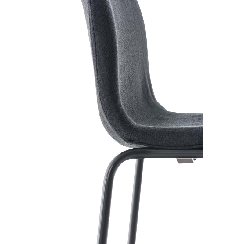 Sgabello Bar HOVER in Tessuto grigio scuro,nero