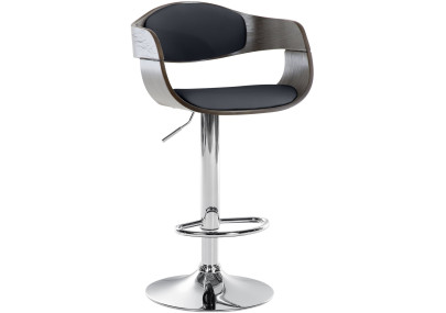 Taburete de bar Kingston Negro/gris