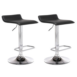 Set 2 Sgabelli Bar DYN nero