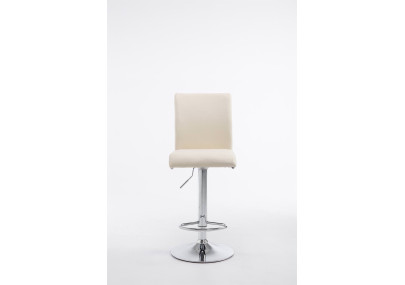 Set 2 Sgabelli Colonia in similpelle crema