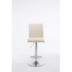 Set 2 Sgabelli Colonia in similpelle crema