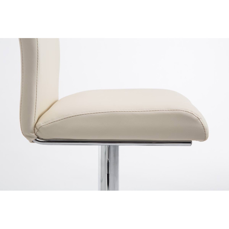 Set 2 Sgabelli Colonia in similpelle crema