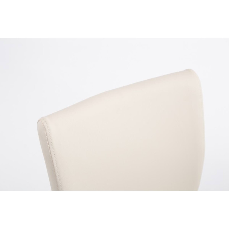 Set 2 Sgabelli Colonia in similpelle crema