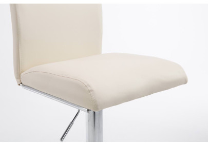 Set 2 Sgabelli Colonia in similpelle crema