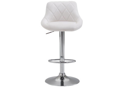 Set 2 sgabelli LAZIO in similpelle bianco