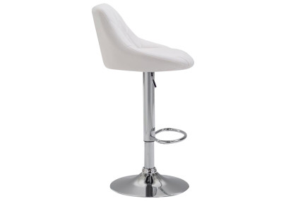 Set 2 sgabelli LAZIO in similpelle bianco