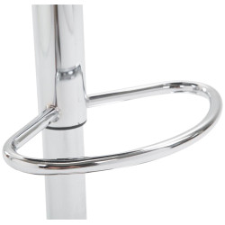 Lot de 2 tabourets de bar Lazio en similicuir noir.