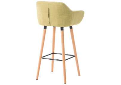 Ensemble de 2 tabourets de bar Grant, tissu vert clair