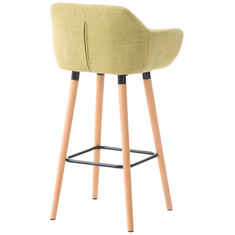 Ensemble de 2 tabourets de bar Grant, tissu vert clair