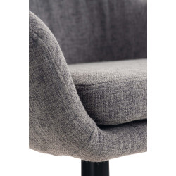 Ensemble de 2 tabourets de bar Grant, tissu gris clair