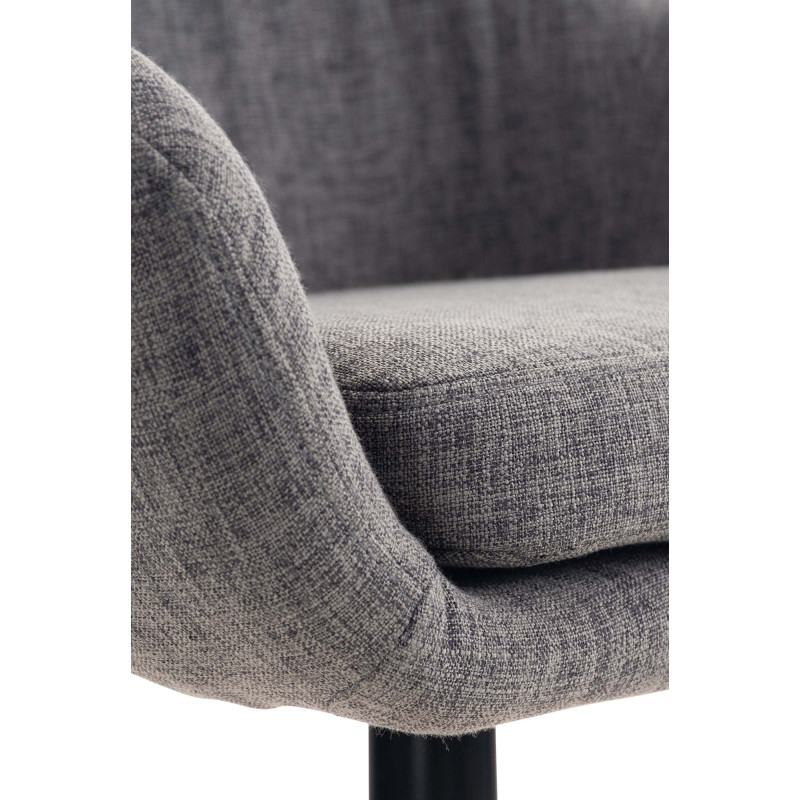 Ensemble de 2 tabourets de bar Grant en tissu gris clair