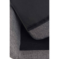 Ensemble de 2 tabourets de bar Grant en tissu gris clair