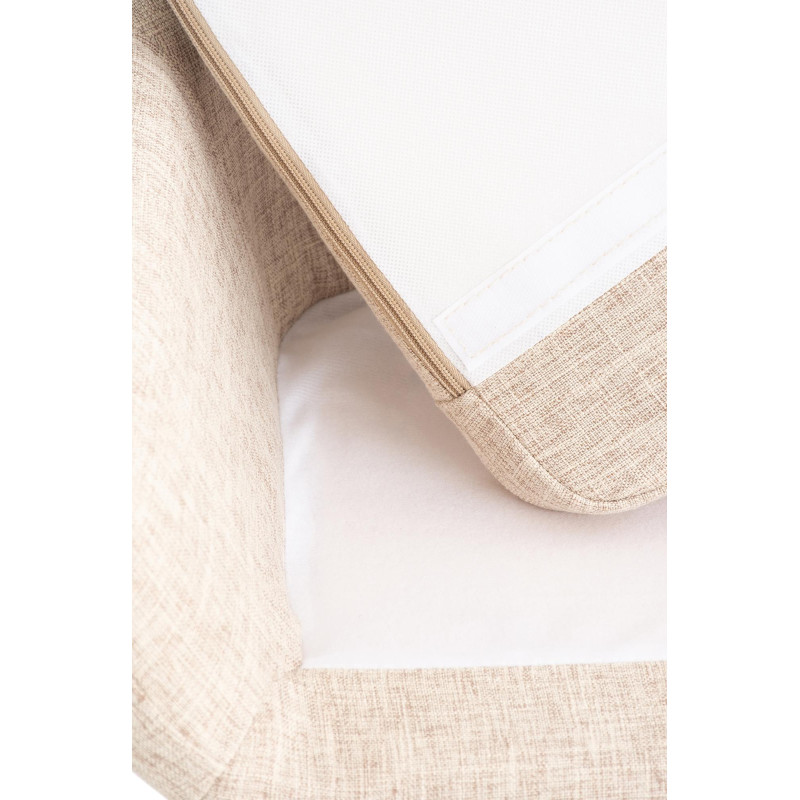 Ensemble de 2 tabourets de bar Grant en tissu crème