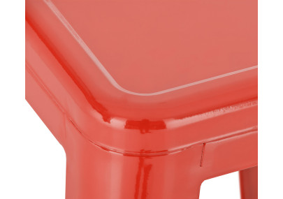 Lot de 2 tabourets de bar Joshua, rouges