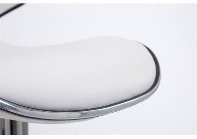 Set 2x Sgabelli LAS VEGAS V2 in similpelle bianco,cromo