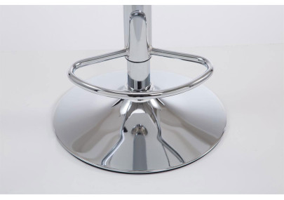 Set 2x Sgabelli LAS VEGAS V2 in similpelle bianco,cromo