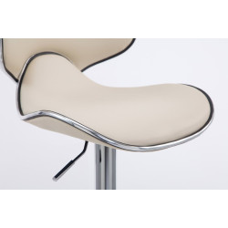 Set De 2 Taburetes Las vegas Crema,Cromado