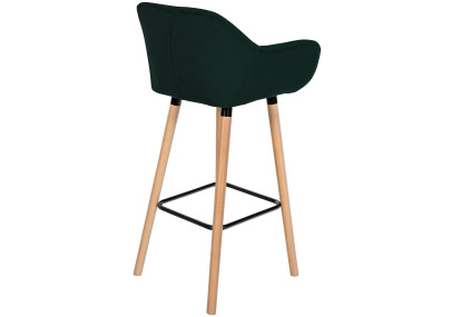 Tabouret de bar Grant en velours vert