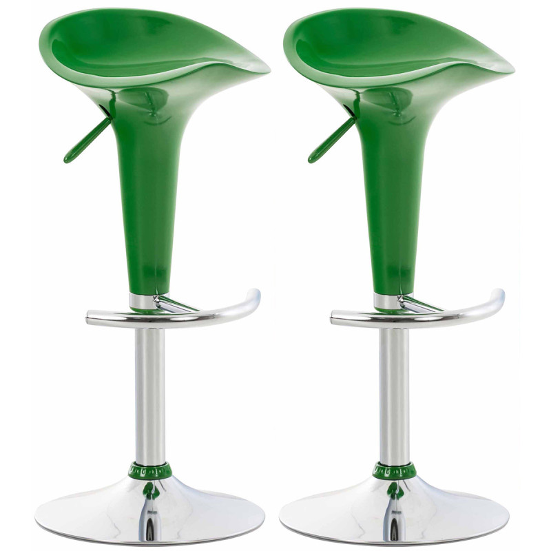 Set 2 sgabelli Saddle verde