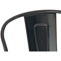 Ensemble de 4 tabourets de bar Aiden noir