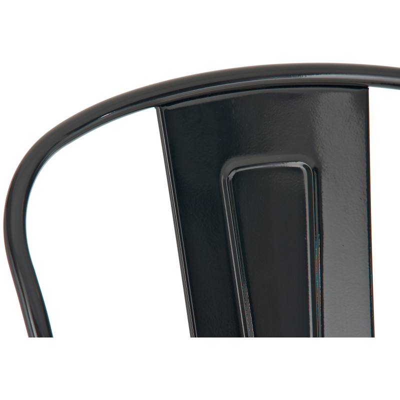 Ensemble de 4 tabourets de bar Aiden noir