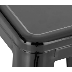 Lot de 4 tabourets de bar Joshua noir
