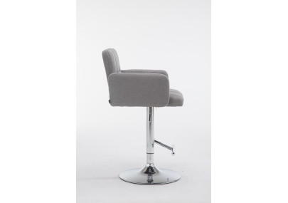 Tabouret de bar Los Angeles, tissu C, gris