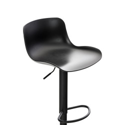 Lot de 2 tabourets de bar Almada, noirs