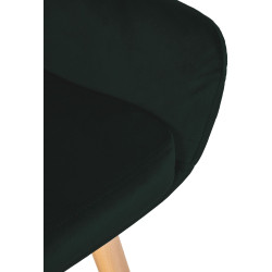 Ensemble de 2 tabourets de bar Grant en velours vert