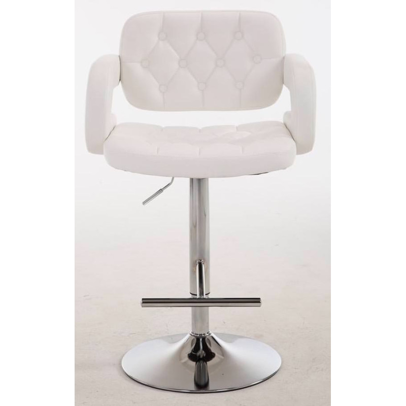 Lot de 2 tabourets de bar blancs Dublin C