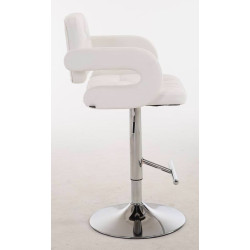 Lot de 2 tabourets de bar blancs Dublin C