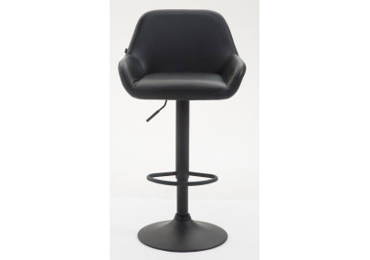 Set 2 Sgabelli Bar Braga In Similpelle nero,nero