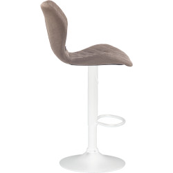 Tabouret de bar en liège blanc taupe